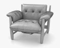 Sergio Rodrigues Mole Lounge armchair 3d model