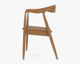 Wood armchair 3d model