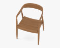 Дерев'яне крісло 3D модель