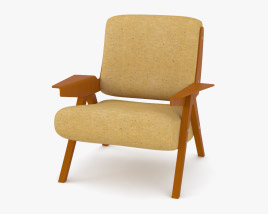 Gianfranco Frattini 831 Lounge chair Modelo 3D