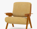 Gianfranco Frattini 831 Lounge chair Modello 3D