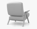Gianfranco Frattini 831 Lounge chair Modello 3D