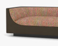 Jorge Zalszupin Mid Century Modern Cubo Sofa 3D-Modell