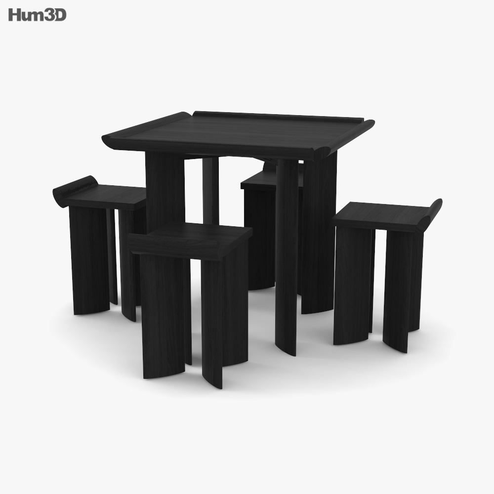 Mac Collins Open Code Chairs and Table Modèle 3D