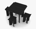 Mac Collins Open Code Chairs and Table 3d model
