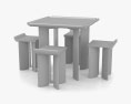 Mac Collins Open Code Chairs and Стіл 3D модель