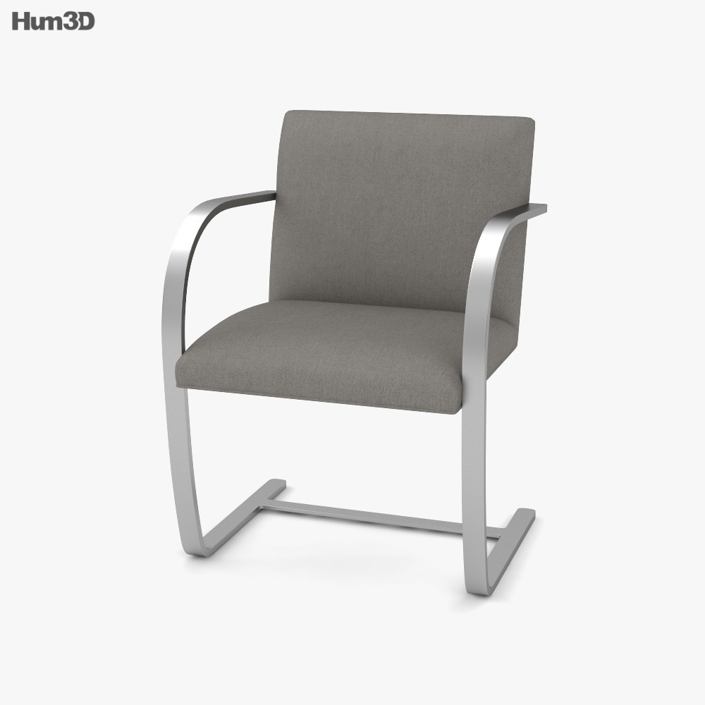 Mies Van Der Rohe Brno Cadeira Modelo 3d