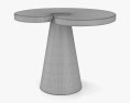 Angelo Mangiarotti Marble Eros Side table 3d model