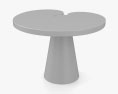 Angelo Mangiarotti Marble Eros Приставной стол 3D модель