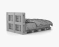 Pallet Bett 3D-Modell