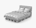 Pallet Bed 3d model