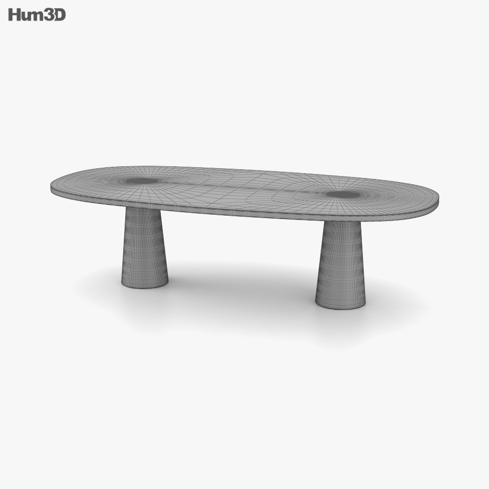 Louis Vuitton Serpentine Table 3D model - Download Furniture on