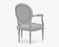 Louis XVI Style Кресло 3D модель