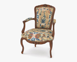 Louis XV Style Sessel 3D-Modell