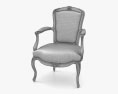 Louis XV Style 扶手椅 3D模型