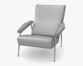 Molteni D 153 1 肘掛け椅子 3Dモデル