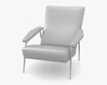 Molteni D 153 1 Sessel 3D-Modell
