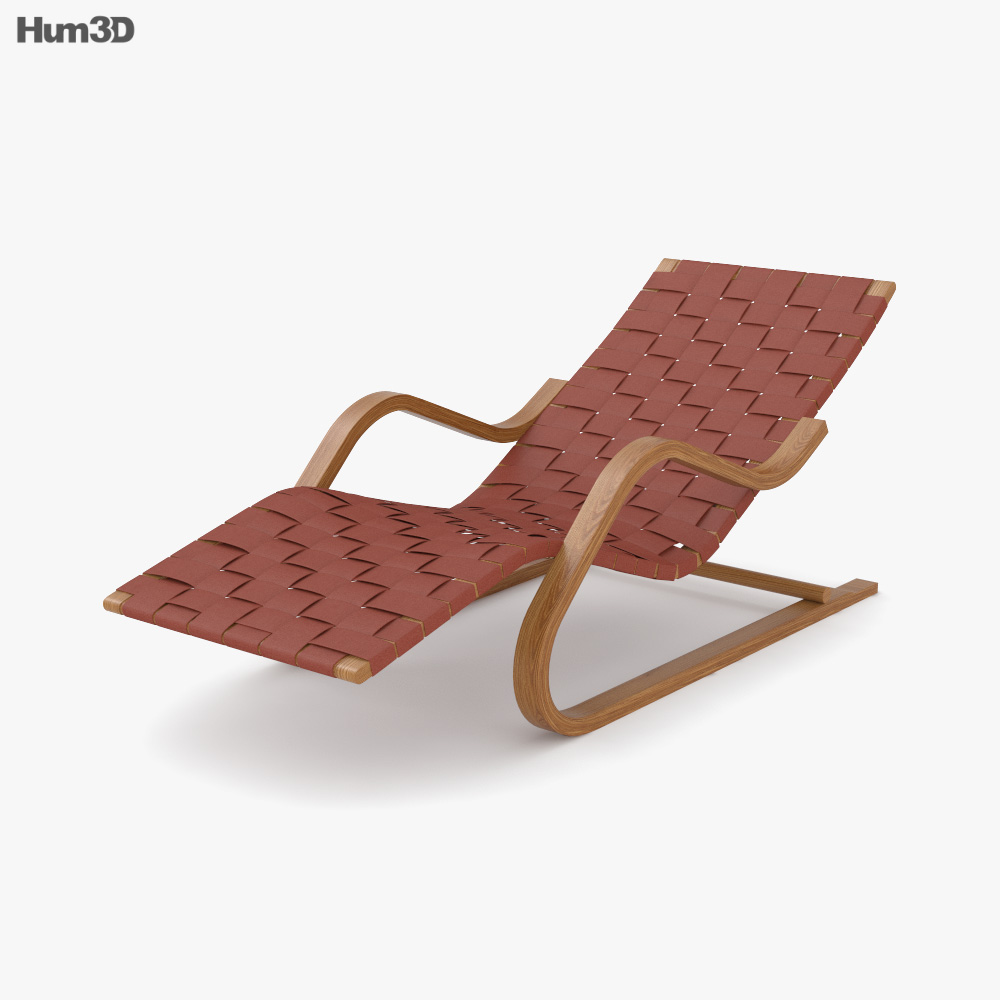 Alvar Aalto Model 39 Chair 3D 모델 