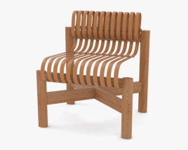 Charlotte Perriand Cantilever Bamboo Stuhl 3D-Modell