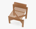 Charlotte Perriand Cantilever Bamboo Стул 3D модель