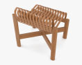Charlotte Perriand Cantilever Bamboo Стілець 3D модель