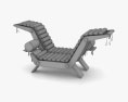 Perriand Double Chaise Lounge 3d model