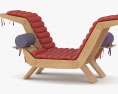 Perriand Double Chaise Lounge Modèle 3d