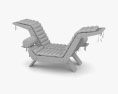 Perriand Double Chaise Lounge 3d model