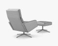Robin Day Leo Chair And Ottoman 3d model