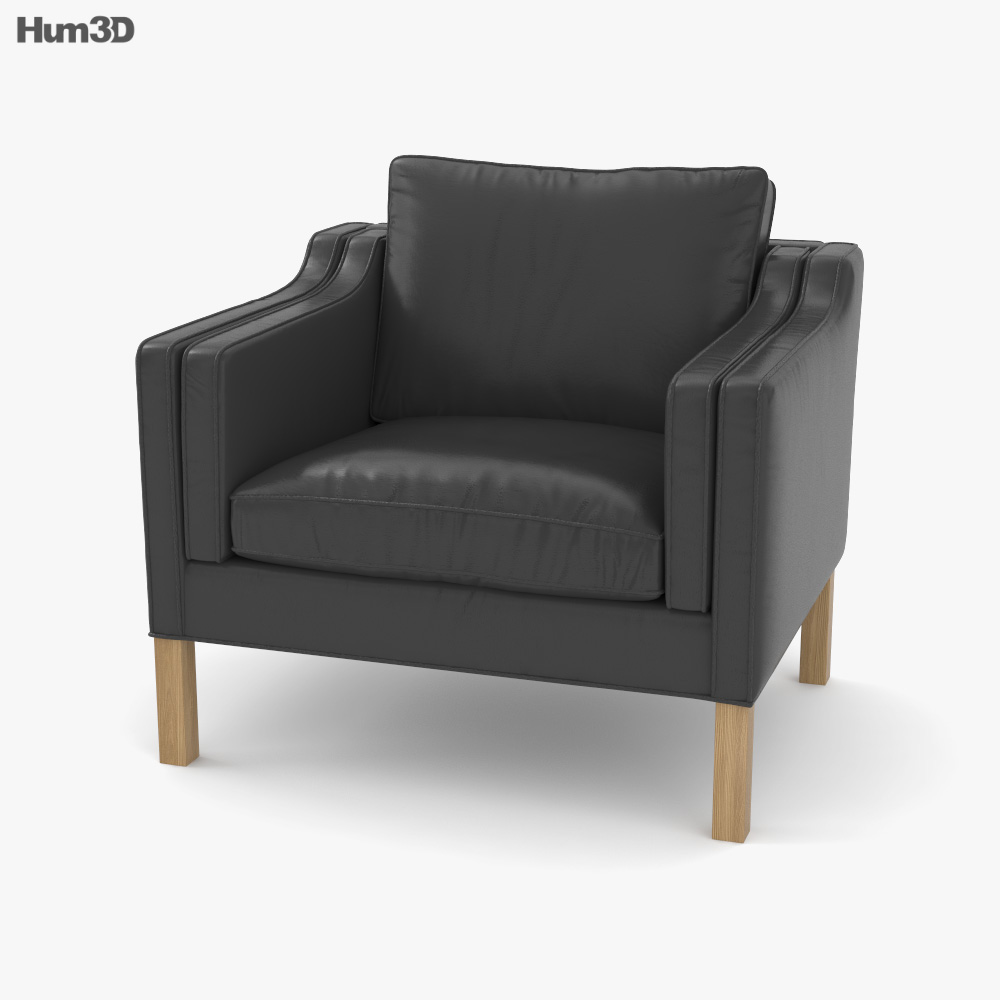 Borge Mogensen 2211 扶手椅 3D模型