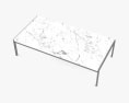 Poul Kjaerholm PK63 Marble 咖啡桌 3D模型