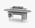 Frank Lloyd Wright Johnson Wax Office Table 3Dモデル