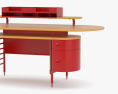 Frank Lloyd Wright Johnson Wax Office Table Modello 3D