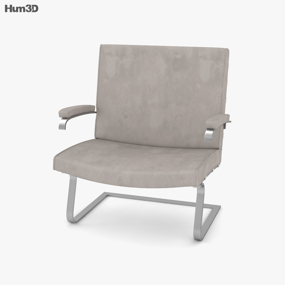 Ludwig Mies Van Der Rohe Tugendhat Chair Modello 3D