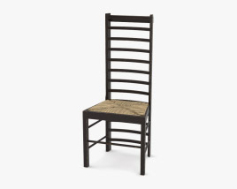 Charles Rennie Mackintosh Willow Tea Rooms Chair 3D model
