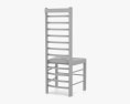 Charles Rennie Mackintosh Willow Tea Rooms Cadeira Modelo 3d