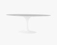 Eero Saarinen Tulip Oval Marble テーブル 3Dモデル