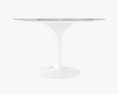 Eero Saarinen Tulip Oval Marble Mesa Modelo 3D