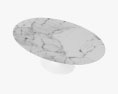Eero Saarinen Tulip Oval Marble テーブル 3Dモデル