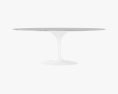 Eero Saarinen Tulip Oval Marble Table Modèle 3d