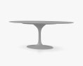 Eero Saarinen Tulip Oval Marble 桌子 3D模型