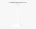 Eero Saarinen Tulip Side Marble Runder Tisch 3D-Modell