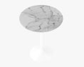 Eero Saarinen Tulip Side Marble Tavolo Rotondo Modello 3D