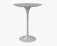 Eero Saarinen Tulip Side Marble 라운드 테이블 3D 모델 