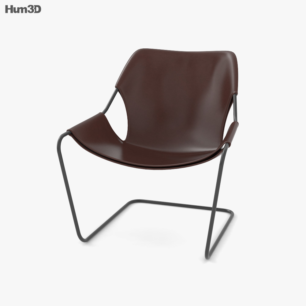 Paulistano Leather chair 3D model
