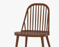 Hans Wegner Nyborg Library Chair 3d model