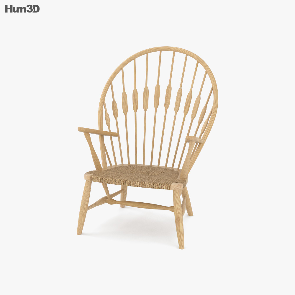 Hans Wegner Peacock Chair 3D model