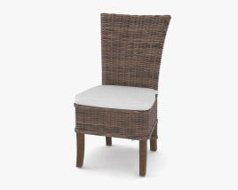 Branford Patio Cadeira de Jantar Modelo 3d