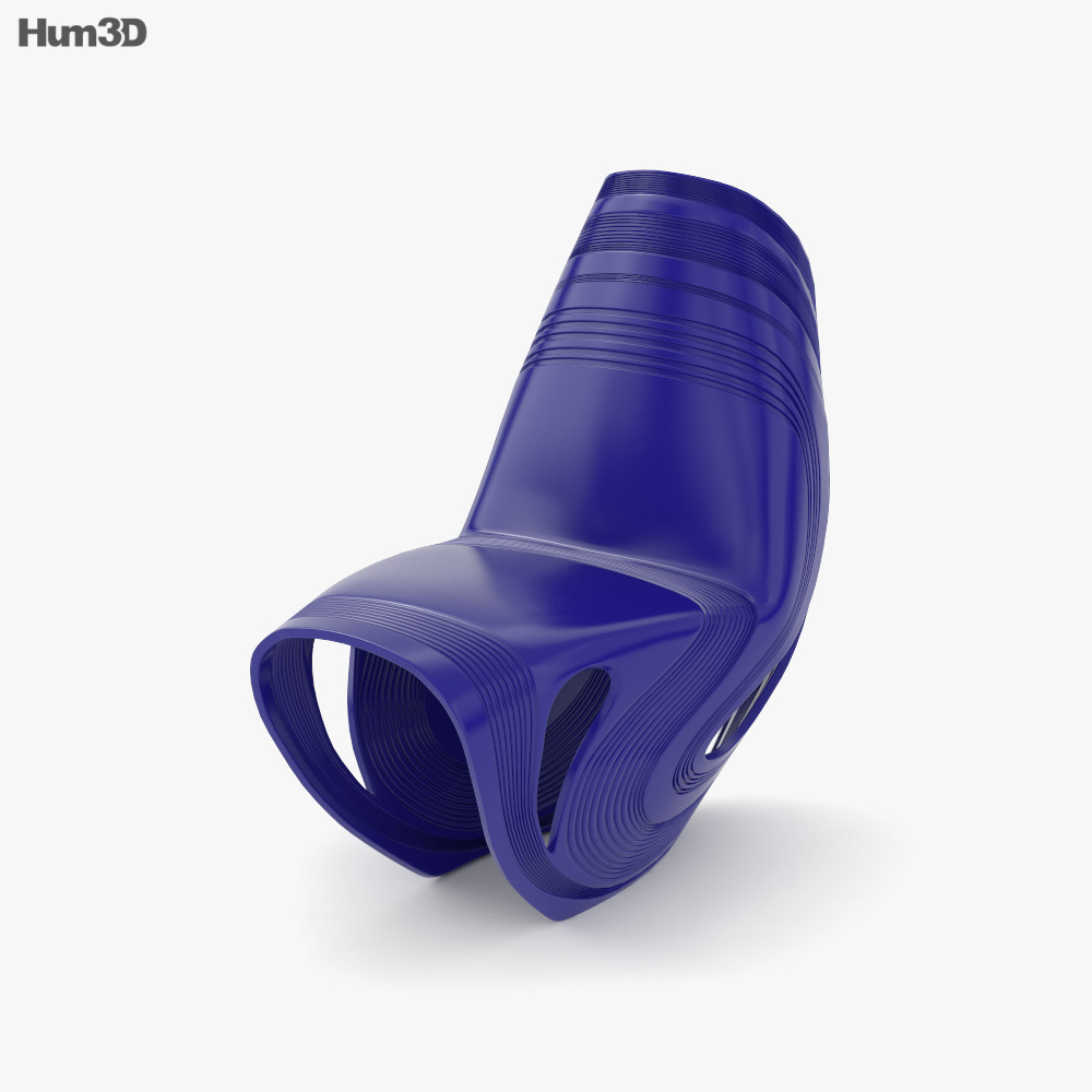 Zaha Hadid Kuki 의자 3D 모델 