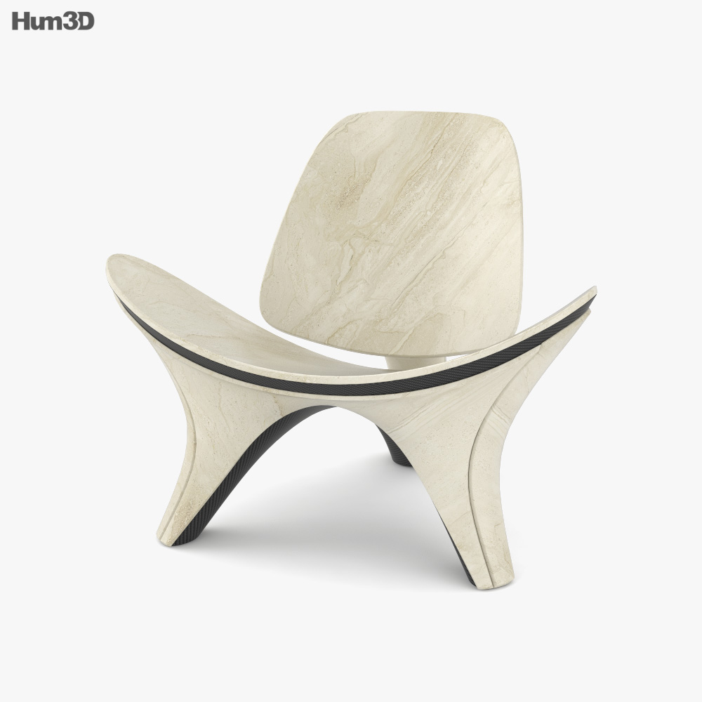 Zaha Hadid Lapella Chair 3D model
